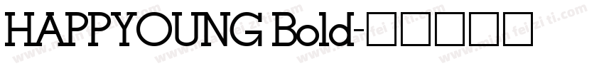 HAPPYOUNG Bold字体转换